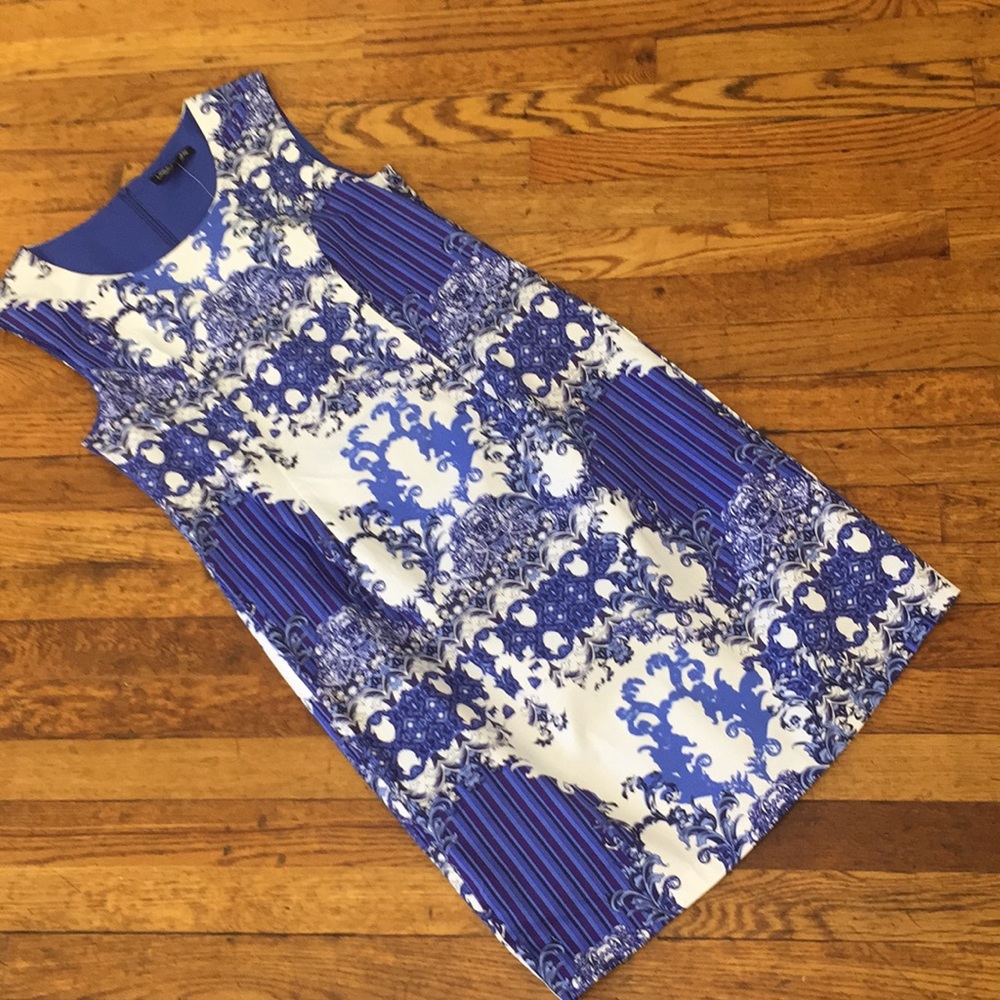 Print shift dress
